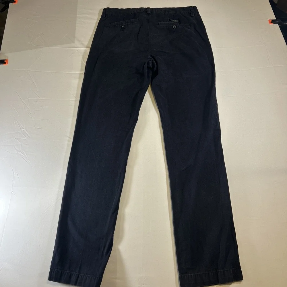 Banana‎ Republic Alden Fit Chinos Pants Mens 32x34 Navy Blue 100% Cotten